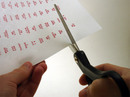 2. Cut out the transfer