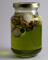 Jar of Polymer Clay Eyeballs