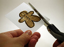 Cut Out Stamped Gingerbread Man