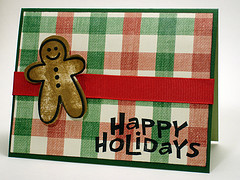 Finished Gingerbread Man Christmas Card