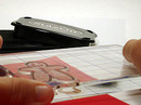 Stamp Gingerbread on Foam