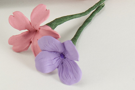 Oven-Bake Clay Flowers