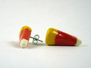 Candy corn post earrings
