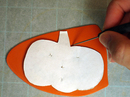 Cut out pumpkin shape